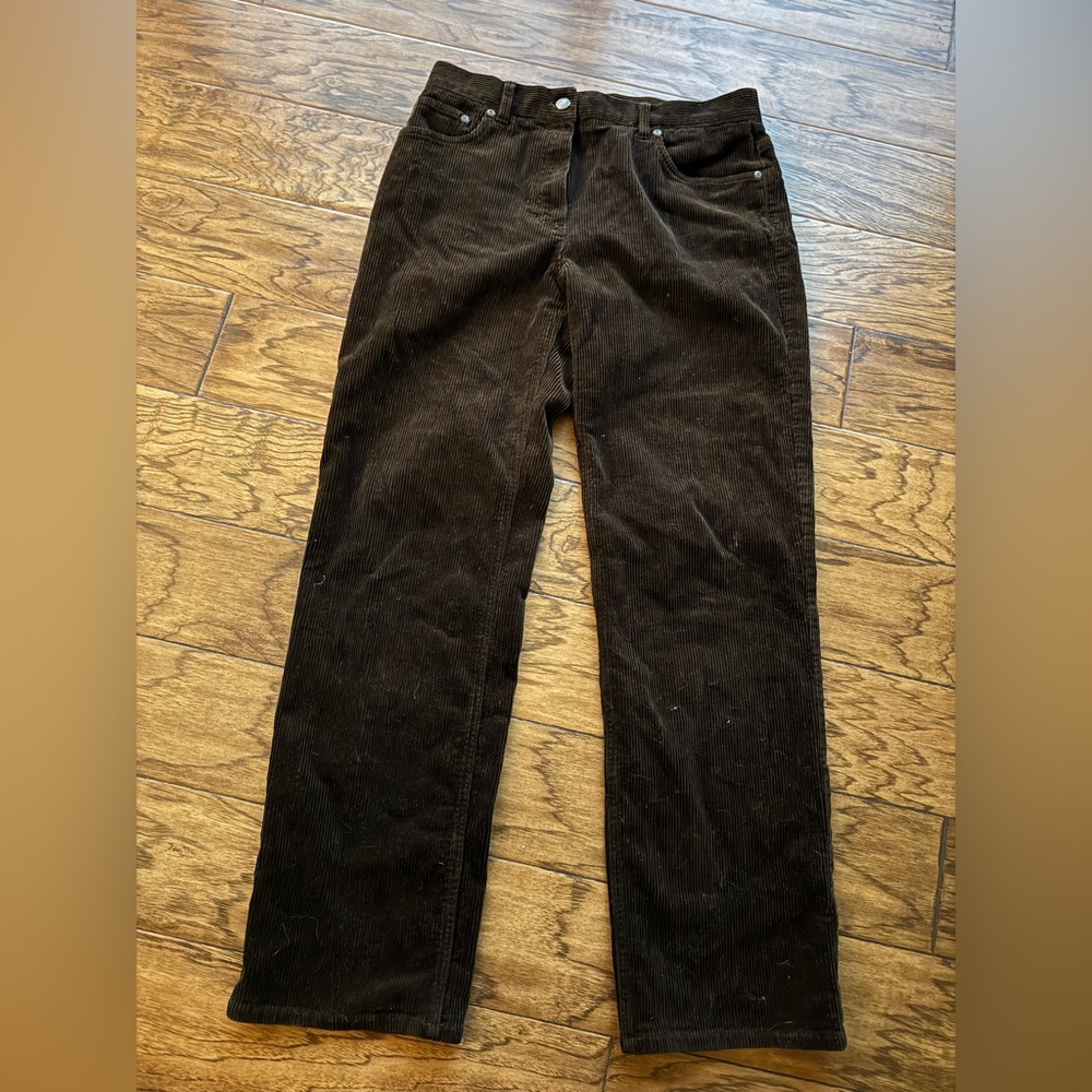 Jones New York Dark Brown Corduroy Pants